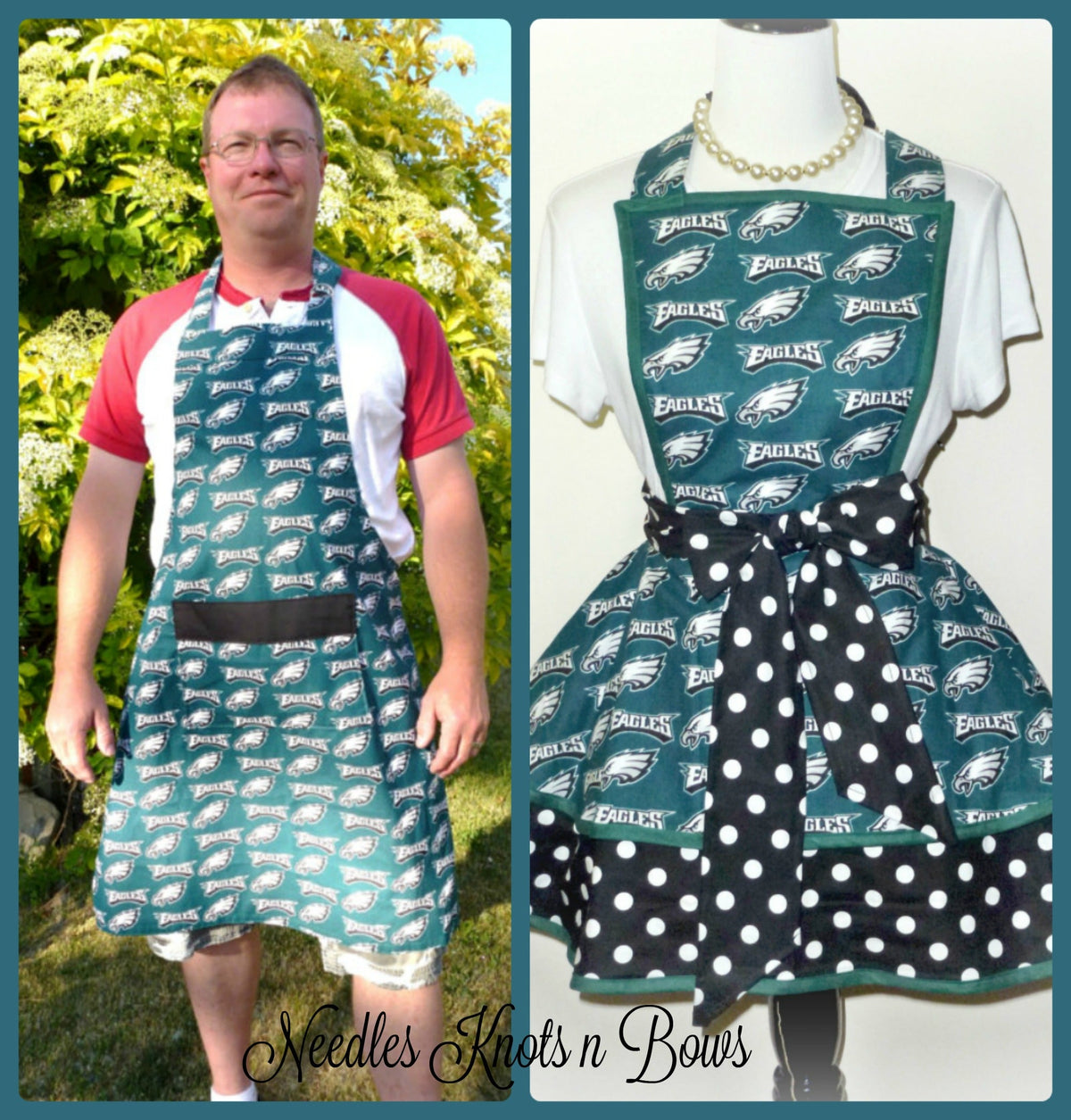 Philadelphia Eagles Football BBQ Apron, Plus Sizez