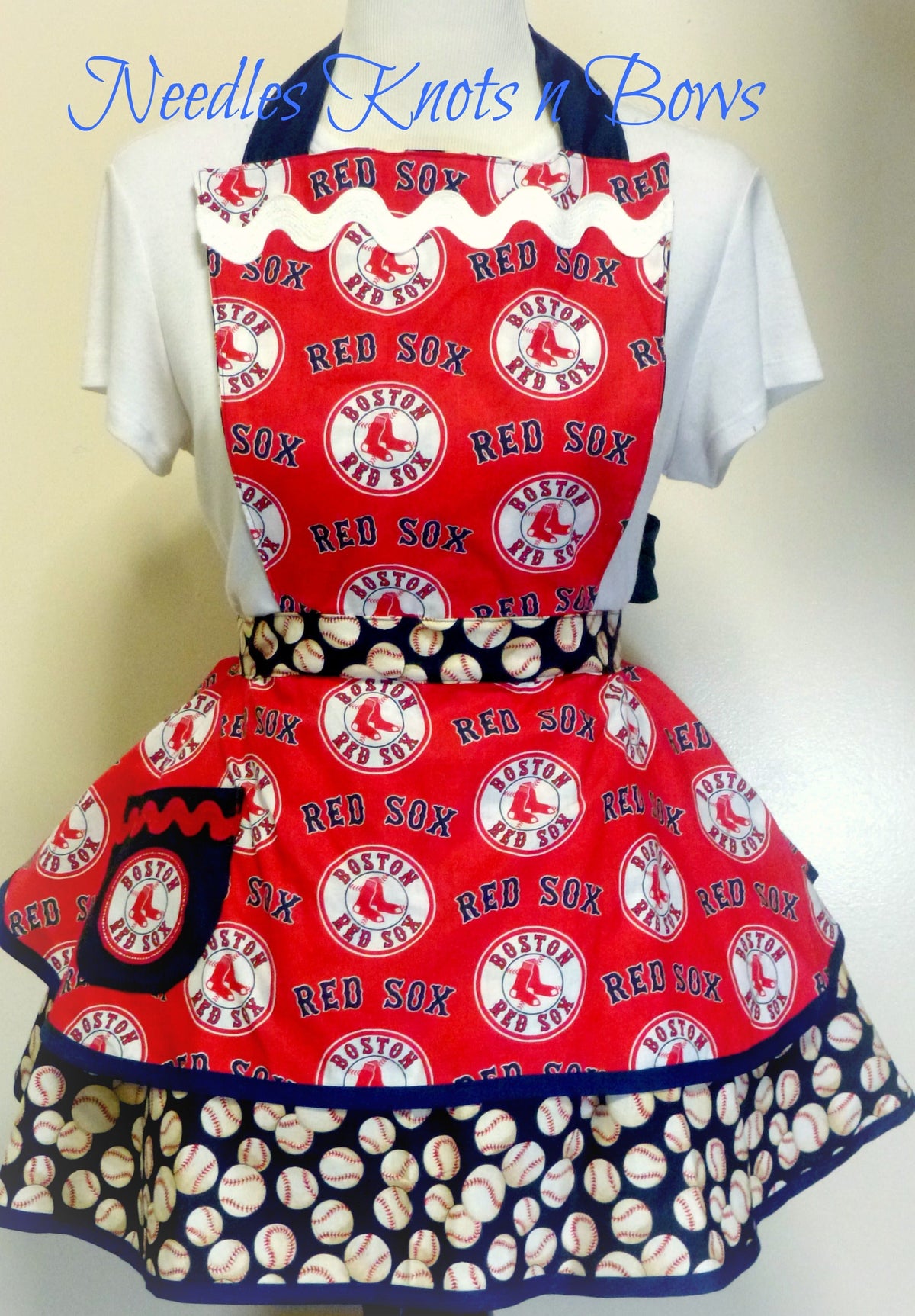 Boston Red Sox Game Day Baseball Apron with Pocket