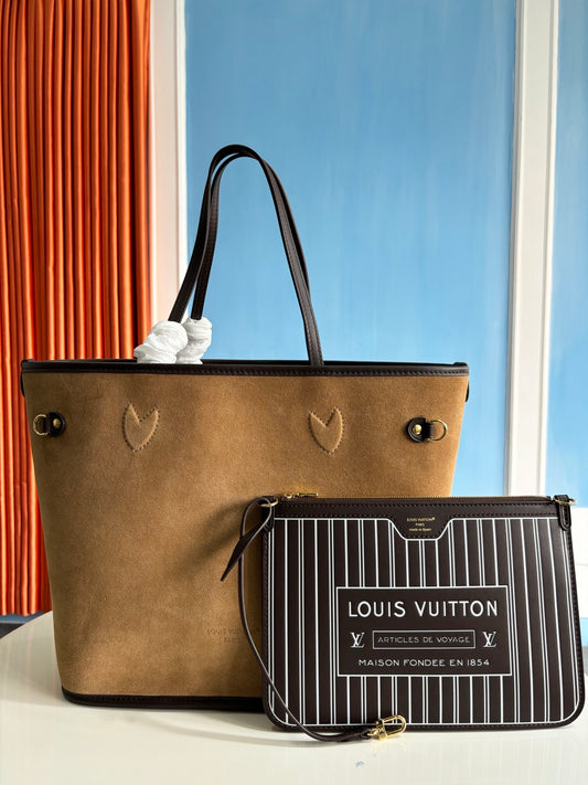 Louis Vuitton Neverfull Inside Out MM Minigram Leather Handbags