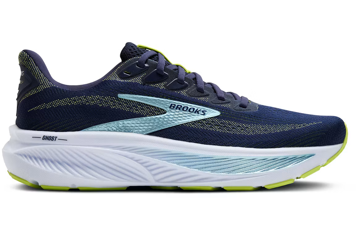 Brooks Ghost 17 Peacoat Lime Blue